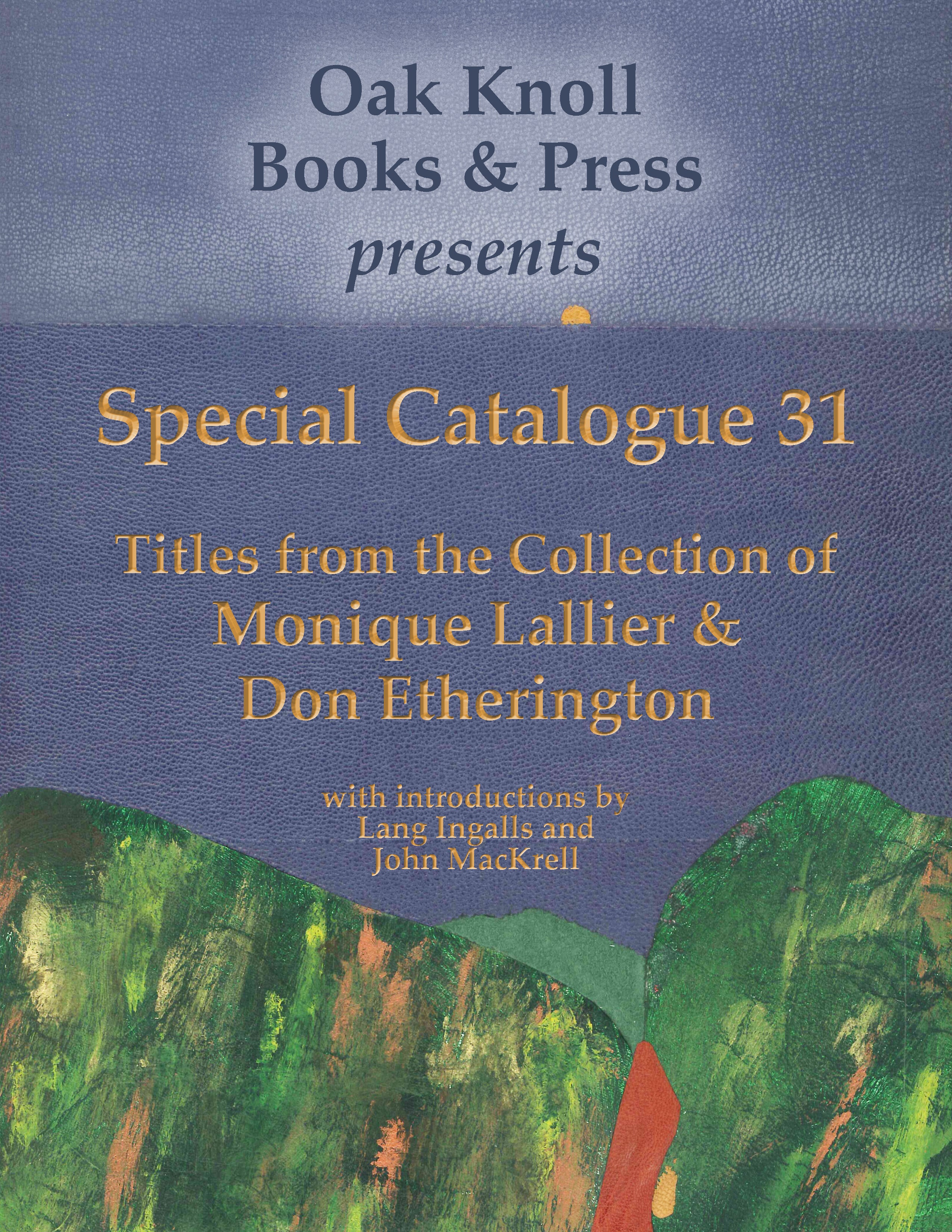 Special Catalogue #31: Titles from the Collection of Monique Lallier & Don Etherington