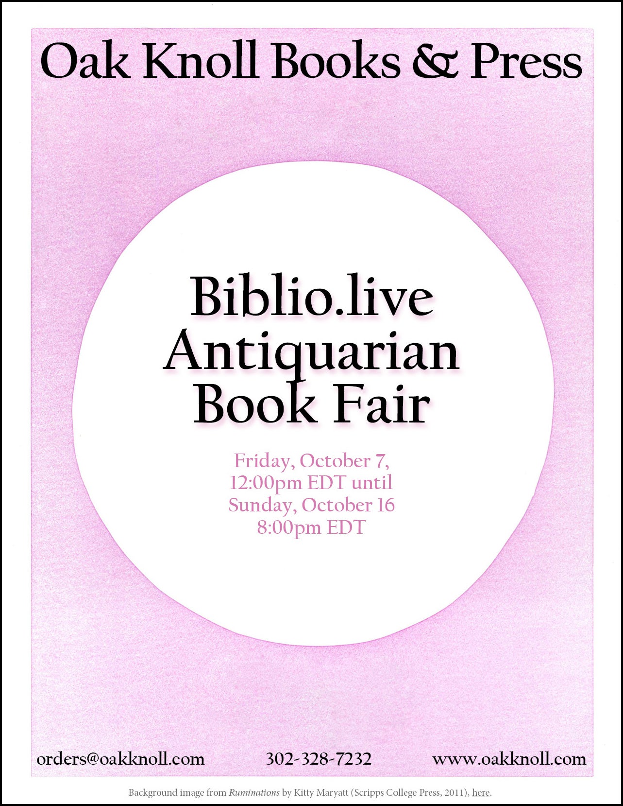 Virtual October BIBLIO.LIVE Fair 2022