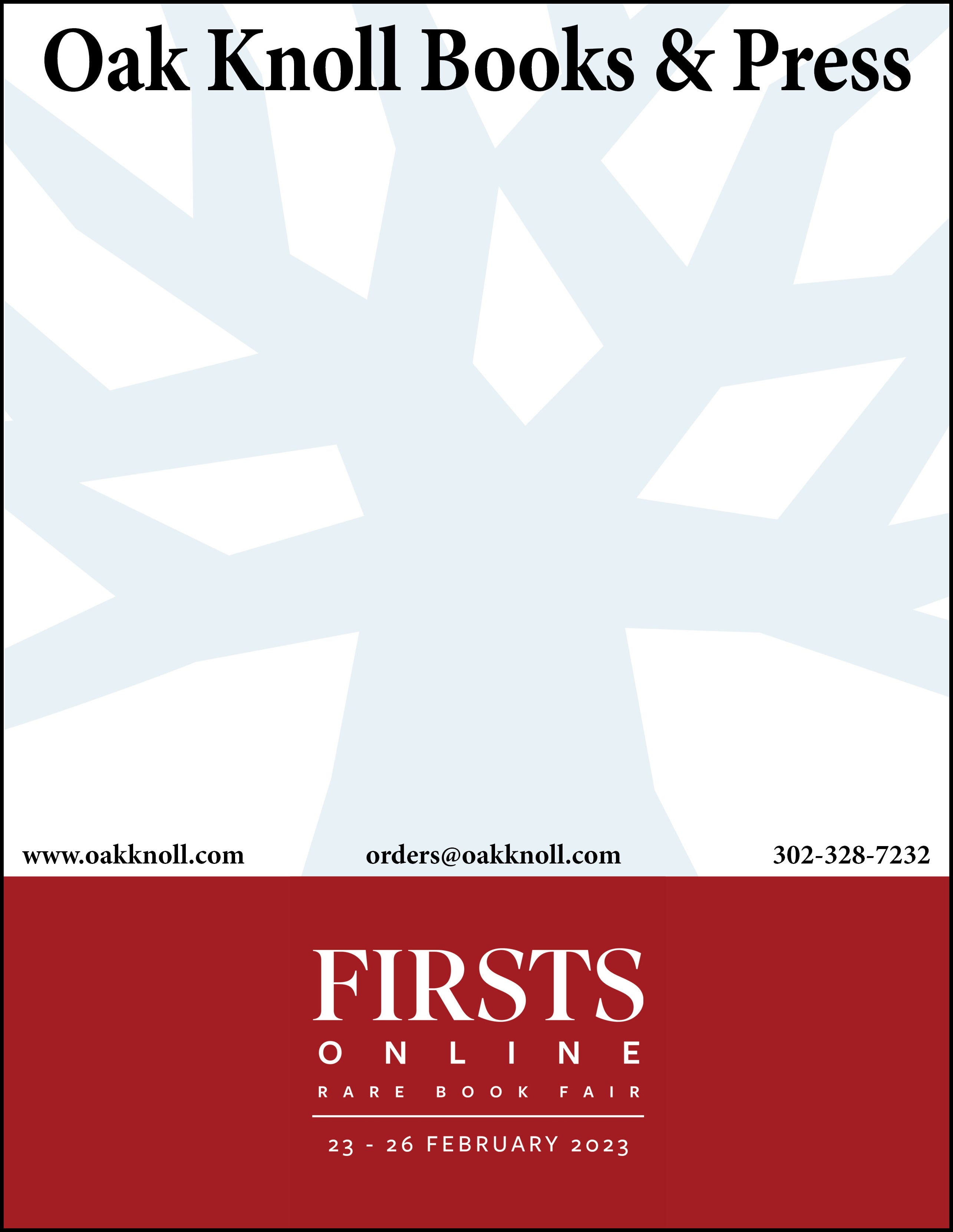 FIRSTS ONLINE BOOKFAIR FEBRUARY 2023