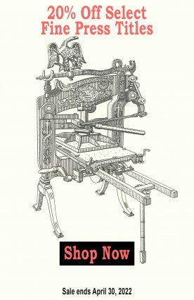 April Sale: 20% Off Select Fine Press Titles