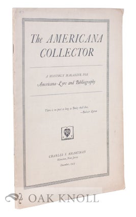 Order Nr. 283 THE AMERICANA COLLECTOR. Charles Heartman