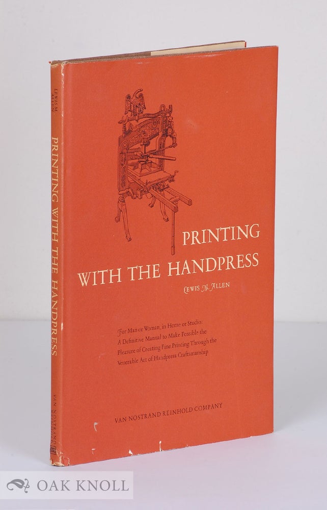 Order Nr. 290 PRINTING WITH THE HANDPRESS. Lewis M. Allen.