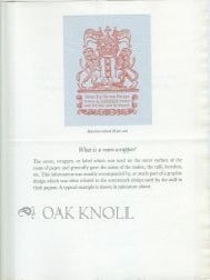 OLD REAM WRAPPERS, AN ESSAY ON EARLY REAM WRAPPERS OF ANTIQUARIAN INTEREST.