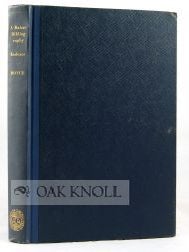 Order Nr. 529 INDEXES TO A BALZAC BIBLIOGRAPHY. William Hobart Royce