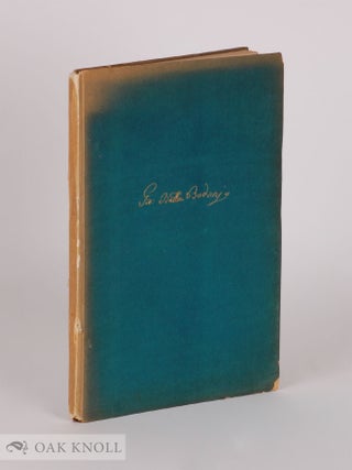 Order Nr. 699 GIAMBATTISTA BODONI, ÜBER SCHRIFT UND TYPOGRAPHIE VORREDE ZUR GROßEN AUSGABE DES...