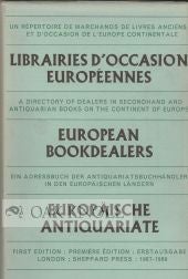 Order Nr. 836 EUROPEAN BOOKDEALERS, 1967-1969