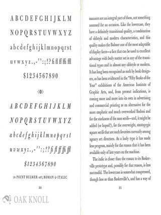 WILLIAM BULMER AND THE SHAKESPEARE PRESS A BIOGRAPHY OF WILLIAM BULMER FROM A DICTIONARY OF PRINTERS AND PRINTING BY C. H. TIMPERLEY, LONDON, 1839.