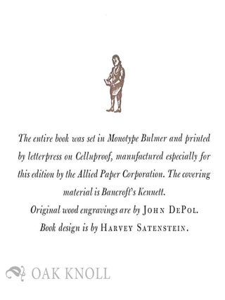 WILLIAM BULMER AND THE SHAKESPEARE PRESS A BIOGRAPHY OF WILLIAM BULMER FROM A DICTIONARY OF PRINTERS AND PRINTING BY C. H. TIMPERLEY, LONDON, 1839.