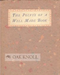 Order Nr. 956 POINTS OF A WELL MADE BOOK