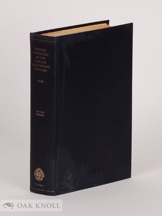 Order Nr. 968 ENGLISH LITERATURE IN THE EARLIER 17TH CENTURY. Douglas Bush