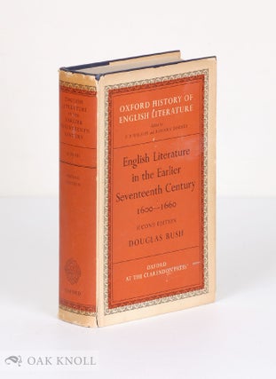 Order Nr. 968 ENGLISH LITERATURE IN THE EARLIER 17TH CENTURY. Douglas Bush