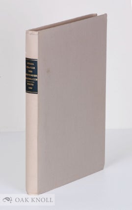 Order Nr. 981 BIBLIOGRAPHIE DER BUCHBINDEREI-LITERATUR. Wolfgang Mejer