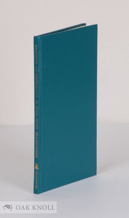 Order Nr. 1028 A BIBLIOGRAPHY OF THE WRITINGS OF HUGH HENRY BRACKENRIDGE PRIOR TO 1825. Charles...