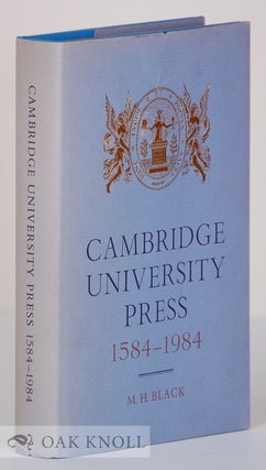 Order Nr. 1337 CAMBRIDGE UNIVERSITY PRESS 1584-1984. M. H. Black