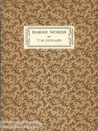 Order Nr. 1451 HARSH WORDS, T. M Cleland