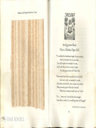 THE PAPER MAKER, A SURVEY OF LESSER-KNOWN HAND PAPER MILLS IN EUROPE AND NORTH AMERICA AND AN ACCOUNT OF A UNIQUE PUBLICATION, WITH A SELECTIVE INDEX.