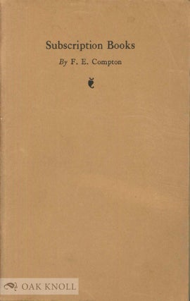 Order Nr. 1651 SUBSCRIPTION BOOKS. F. E. Compton