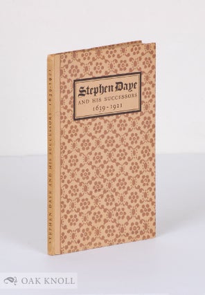 Order Nr. 1999 STEPHEN DAYE AND HIS SUCCESSORS: