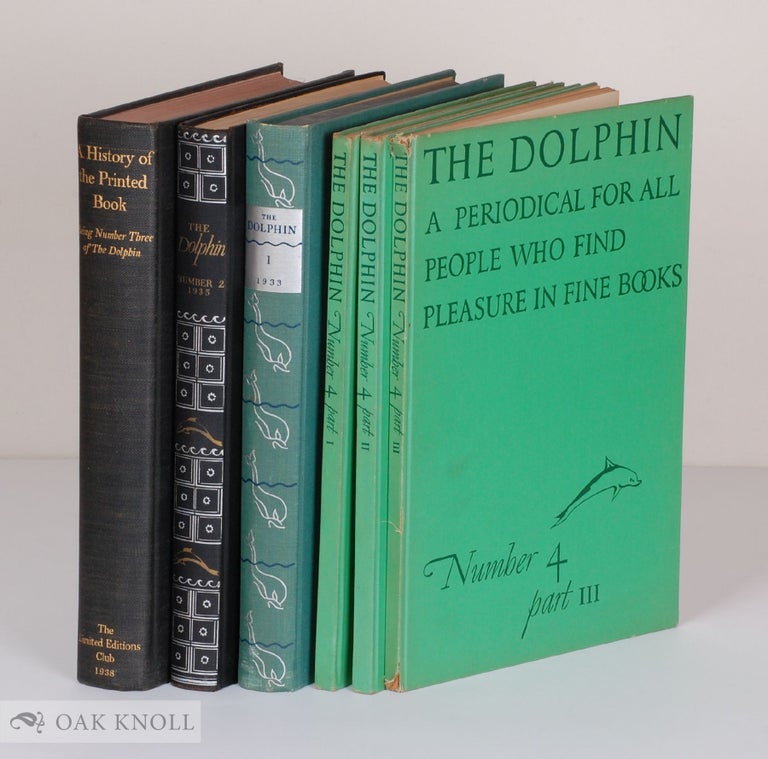 Order Nr. 2161 THE DOLPHIN, A JOURNAL OF THE MAKING OF BOOKS.