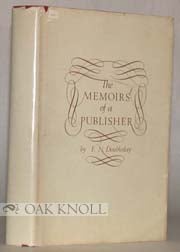 Order Nr. 2170 MEMOIRS OF A PUBLISHER. F. N. Doubleday