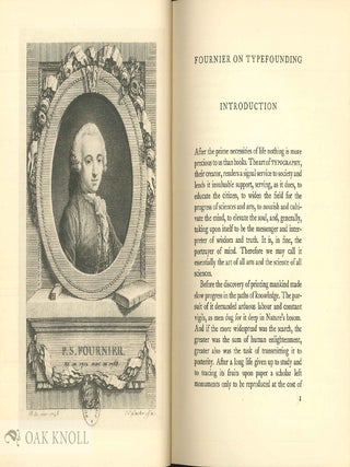FOURNIER ON TYPEFOUNDING THE TEXT OF THE MANUAL TYPOGRAPHIQUE (1764-1766) TRANSLATED INTO ENGLISH AND EDITED WITH NOTES BY HARRY CARTER.