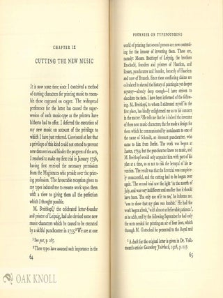 FOURNIER ON TYPEFOUNDING THE TEXT OF THE MANUAL TYPOGRAPHIQUE (1764-1766) TRANSLATED INTO ENGLISH AND EDITED WITH NOTES BY HARRY CARTER.