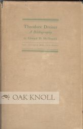Order Nr. 2408 BIBLIOGRAPHY OF THE WRITINGS OF THEODORE DREISER. Edward D. Macdonald