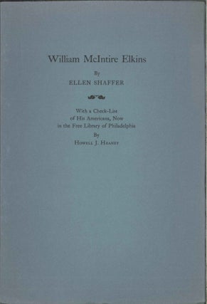 Order Nr. 2602 PORTRAIT OF A PHILADELPHIA COLLECTOR, WILLIAM McINTIRE ELKINS (1882-1947). Ellen...