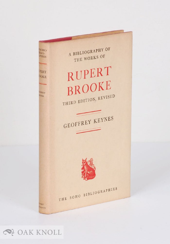 Order Nr. 2683 BIBLIOGRAPHY OF RUPERT BROOKE. Geoffrey Keynes, compiler.