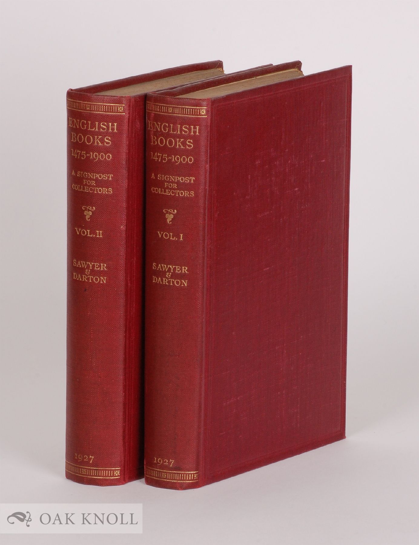 ENGLISH BOOKS, 1475-1900, A SIGNPOST FOR COLLECTORS | Charles J