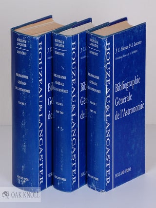 Order Nr. 2946 BIBLIOGRAPHIE GENERALE DE L'ASTRONOMIE. J. C. Et A. Lancaster Houzeau