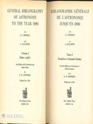 BIBLIOGRAPHIE GENERALE DE L'ASTRONOMIE.