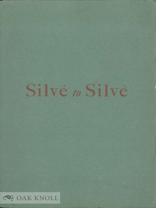 Order Nr. 3864 SILVE TO SILVE, A RECORD OF 37 INSCRIPTIONS JANUARY 26, 1940 - MAY 27, 1941 AND A...