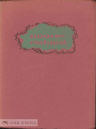 Order Nr. 4010 POORER RICHARD, AN ALMANAC LONG AFTER FRANKLIN. Norman W. Forgue