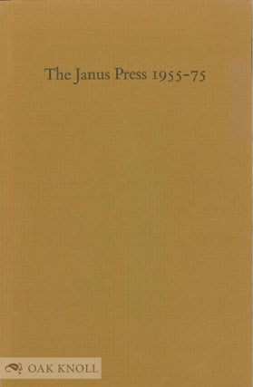 Order Nr. 4632 THE JANUS PRESS 1955-75 CATALOGUE RAISONNE. Ruth Fine Lehrer