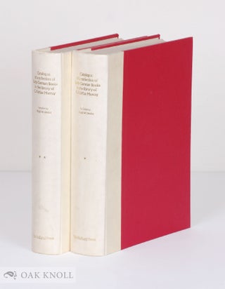 Order Nr. 4652 CATALOGUE OF A COLLECTION OF EARLY GERMAN BOOKS IN THE LIBRARY OF C. FAIRFAX...