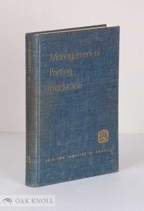 Order Nr. 4722 MANAGEMENT OF PRINTING PRODUCTION. Robert H. Roy