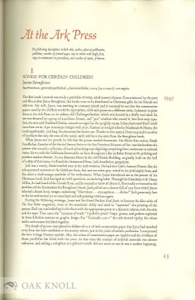 THE WORK & PLAY OF ADRIAN WILSON, A BIBLIOGRAPHY WITH COMMENTARY.