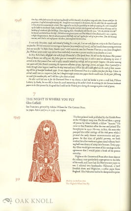 THE WORK & PLAY OF ADRIAN WILSON, A BIBLIOGRAPHY WITH COMMENTARY.