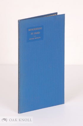 Order Nr. 5697 BOOKBINDING BY HAND. Arthur Eggeling