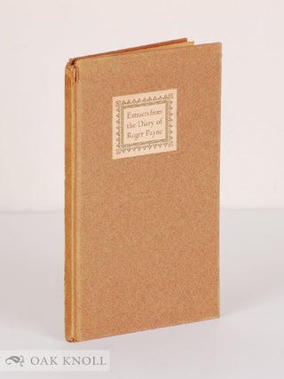 Order Nr. 5776 EXTRACTS FROM THE DIARY OF ROGER PAYNE