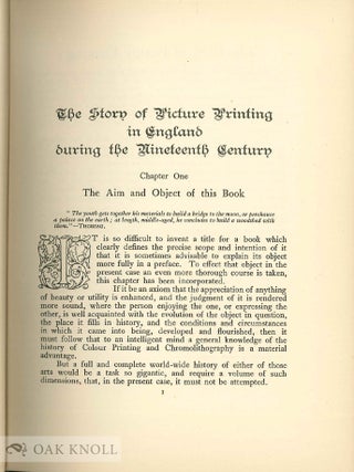 THE STORY OF PICTURE PRINTING IN ENGLAND DURING THE NINETEENTH CENTURY; OR, FORTY YEARS OF WOOD AND STONE.