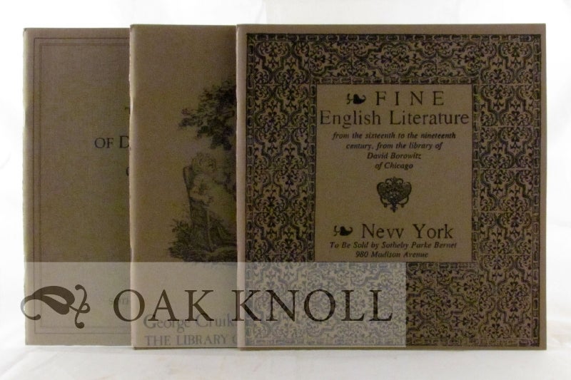 FINE ENGLISH LITERATURE. WITH A SUPPLEMENT OF COLORPLATE BOOKS With