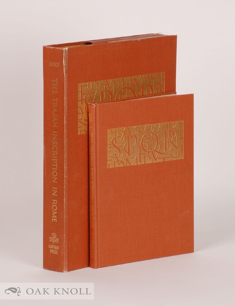 Order Nr. 6377 LETTERS REDRAWN FROM THE TRAJAN INSCRIPTION IN ROME. Edward M. Catich.