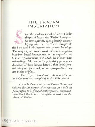 LETTERS REDRAWN FROM THE TRAJAN INSCRIPTION IN ROME