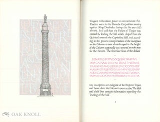 LETTERS REDRAWN FROM THE TRAJAN INSCRIPTION IN ROME