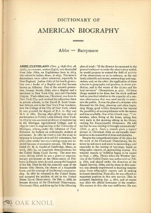 DICTIONARY OF AMERICAN BIOGRAPHY