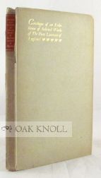 Order Nr. 6449 CATALOGUE OF AN EXHIBITON OF SELECTED WORKS OF THE POETS LAUREATE OF ENGLAND