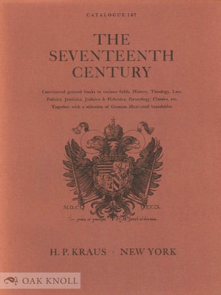 Order Nr. 6882 SEVENTEENTH CENTURY, CONTINENTAL PRINTED BOOKS IN VARIOUS FIELDS