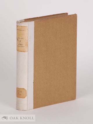 Order Nr. 7478 THE CAMBRIDGE PRESS, 1638-1692; A HISTORY OF THE FIRST PRINTING PRESS ESTABLISHED...